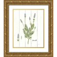 thumbnail image 1 of Schlabach, Sue 12x14 Gold Ornate Wood Framed with Double Matting Museum Art Print Titled - Cottage Herbs II, 1 of 4