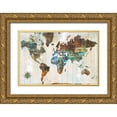thumbnail image 1 of Schlabach, Sue 14x11 Gold Ornate Wood Framed with Double Matting Museum Art Print Titled - World of Wonders, 1 of 4