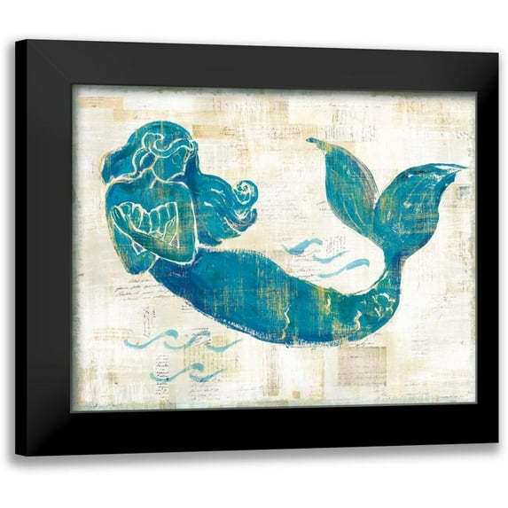 Schlabach, Sue 14x12 Black Modern Framed Museum Art Print Titled - On the Waves II