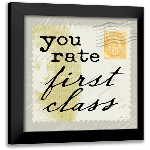 Schlabach, Sue 15x15 Black Modern Framed Museum Art Print Titled - First Class