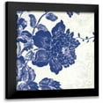 thumbnail image 1 of Schlabach, Sue 15x15 Black Modern Framed Museum Art Print Titled - Toile Roses IV, 1 of 5