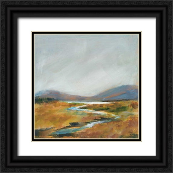 Schlabach, Sue 15x15 Black Ornate Wood Framed with Double Matting Museum Art Print Titled - Fragile Wetland