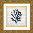 thumbnail image 1 of Schlabach, Sue 15x15 Gold Ornate Wood Framed with Double Matting Museum Art Print Titled - Driftwood Coast VII Blue, 1 of 4