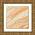 thumbnail image 1 of Schlabach, Sue 15x15 Gold Ornate Wood Framed with Double Matting Museum Art Print Titled - Pink Waves, 1 of 4