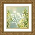 thumbnail image 1 of Schlabach, Sue 15x15 Gold Ornate Wood Framed with Double Matting Museum Art Print Titled - Spring Beauty II Square, 1 of 4