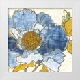 thumbnail image 1 of Schlabach, Sue 15x15 White Modern Wood Framed Museum Art Print Titled - Camilles Peony I Indigo, 1 of 4