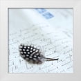 thumbnail image 1 of Schlabach, Sue 15x15 White Modern Wood Framed Museum Art Print Titled - Plume Letters I, 1 of 4