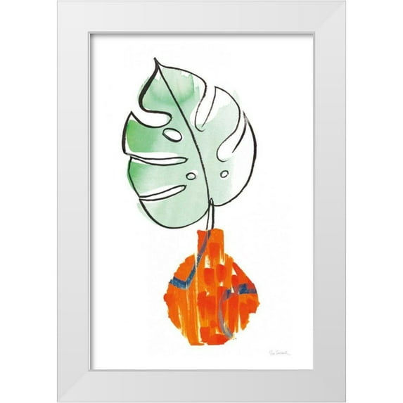Schlabach, Sue 17x24 White Modern Wood Framed Museum Art Print Titled - Vase Phase I