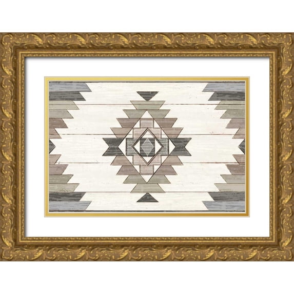 Schlabach, Sue 18x13 Gold Ornate Wood Framed with Double Matting Museum Art Print Titled - Cabin Life X Neutral