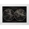thumbnail image 1 of Schlabach, Sue 18x13 White Modern Wood Framed Museum Art Print Titled - Map of the World Black, 1 of 4