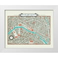thumbnail image 1 of Schlabach, Sue 18x15 White Modern Wood Framed Museum Art Print Titled - Plan de Paris Map - Version II, 1 of 4