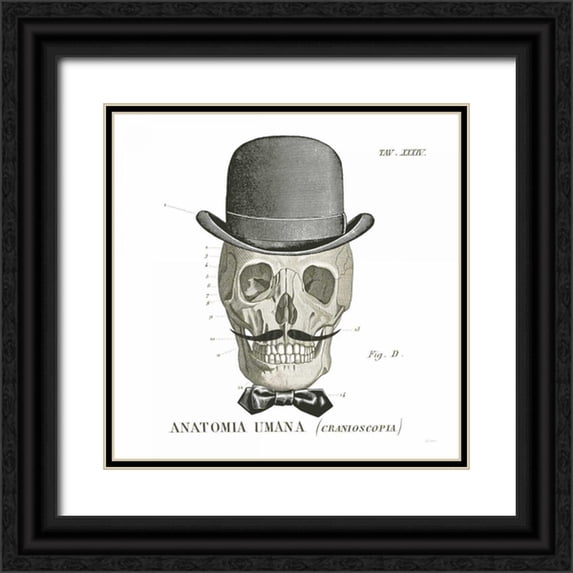 Schlabach, Sue 20x20 Black Ornate Wood Framed with Double Matting Museum Art Print Titled - Dandy Bones IV