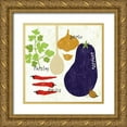 thumbnail image 1 of Schlabach, Sue 20x20 Gold Ornate Wood Framed with Double Matting Museum Art Print Titled - Italiano Eggplant, 1 of 4