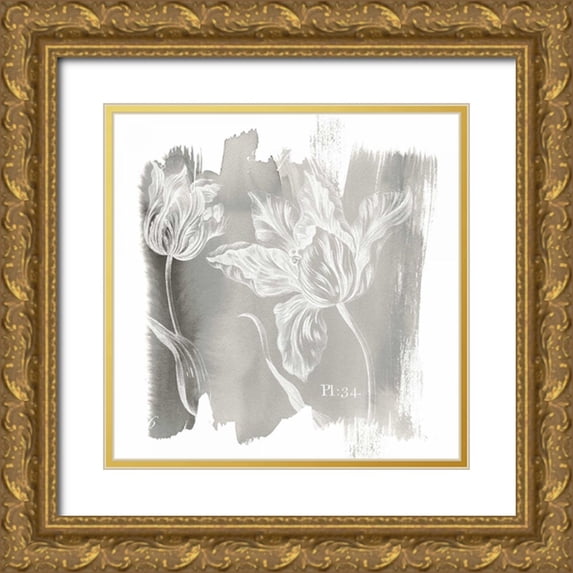 Schlabach, Sue 20x20 Gold Ornate Wood Framed with Double Matting Museum Art Print Titled - Water Wash I Neutral