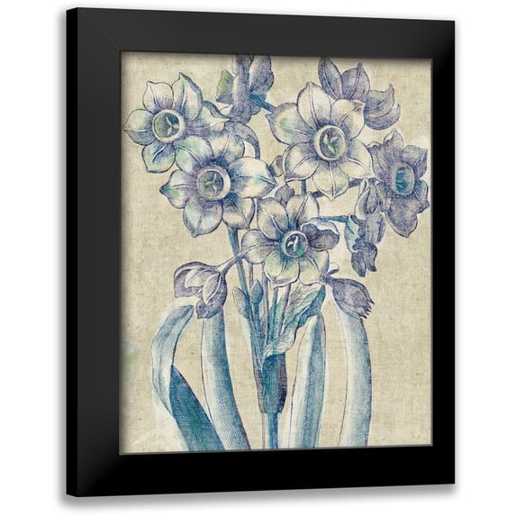 Schlabach, Sue 20x24 Black Modern Framed Museum Art Print Titled - Belle Fleur IV Crop Linen