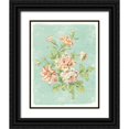 thumbnail image 1 of Schlabach, Sue 20x24 Black Ornate Wood Framed with Double Matting Museum Art Print Titled - Cottage Roses IX Bright, 1 of 4