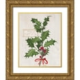 thumbnail image 1 of Schlabach, Sue 20x24 Gold Ornate Wood Framed with Double Matting Museum Art Print Titled - Joyful Tidings VI on Wood, 1 of 4