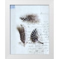 thumbnail image 1 of Schlabach, Sue 20x24 White Modern Wood Framed Museum Art Print Titled - Plume Letters VI, 1 of 4