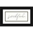 thumbnail image 1 of Schlabach, Sue 24x12 Black Ornate Wood Framed with Double Matting Museum Art Print Titled - Soulful on White, 1 of 4