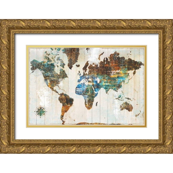 Schlabach, Sue 24x17 Gold Ornate Wood Framed with Double Matting Museum Art Print Titled - World of Wonders