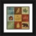thumbnail image 1 of Schlabach, Sue 26x26 Black Ornate Wood Framed with Double Matting Museum Art Print Titled - Lake Lodge VIII, 1 of 4