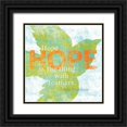thumbnail image 1 of Schlabach, Sue 26x26 Black Ornate Wood Framed with Double Matting Museum Art Print Titled - Letterpress Hope, 1 of 4