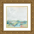 thumbnail image 1 of Schlabach, Sue 26x26 Gold Ornate Wood Framed with Double Matting Museum Art Print Titled - Blue Horizon Sq I, 1 of 4