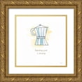 thumbnail image 1 of Schlabach, Sue 26x26 Gold Ornate Wood Framed with Double Matting Museum Art Print Titled - Good Brew I, 1 of 4