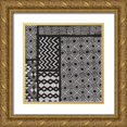 thumbnail image 1 of Schlabach, Sue 26x26 Gold Ornate Wood Framed with Double Matting Museum Art Print Titled - Kuba Abstract I BW, 1 of 4
