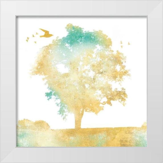 Schlabach, Sue 26x26 White Modern Wood Framed Museum Art Print Titled - Dream Tree I