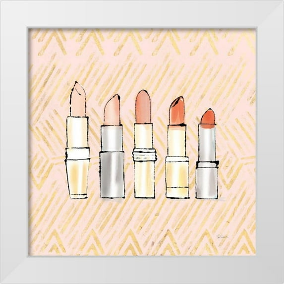 Schlabach, Sue 26x26 White Modern Wood Framed Museum Art Print Titled - Geo Beauty and Sass II