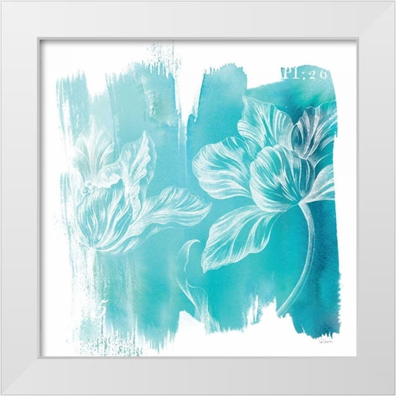 Schlabach, Sue 26x26 White Modern Wood Framed Museum Art Print Titled - Water Wash II