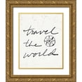 thumbnail image 1 of Schlabach, Sue 26x32 Gold Ornate Wood Framed with Double Matting Museum Art Print Titled - Mapped Shorelines IV Neutral, 1 of 4