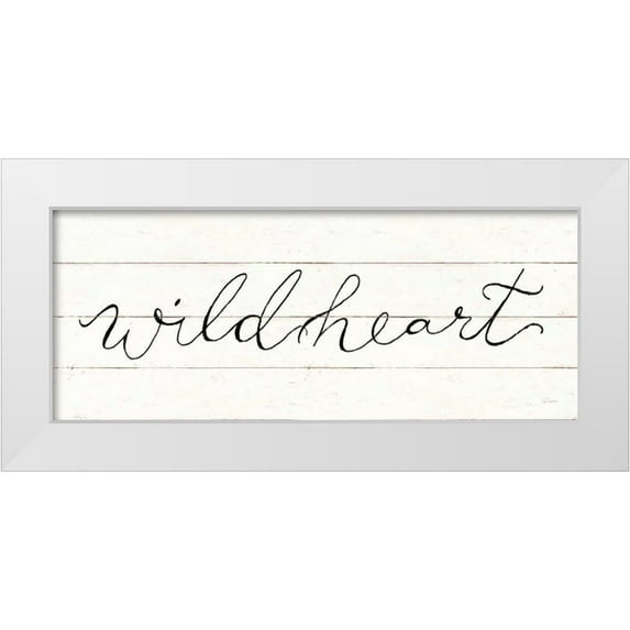 Schlabach, Sue 32x15 White Modern Wood Framed Museum Art Print Titled - Wild Heart
