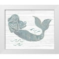 thumbnail image 1 of Schlabach, Sue 32x26 White Modern Wood Framed Museum Art Print Titled - On the Waves II Light Plank Gray, 1 of 4