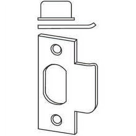 Schlage 10-013 1 1/8" X 2 3/4" T Strike Plate - Nickel