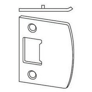 Schlage 10-026 1 5/8" X 2 1/4" Full Lip Strike Plate - Brass