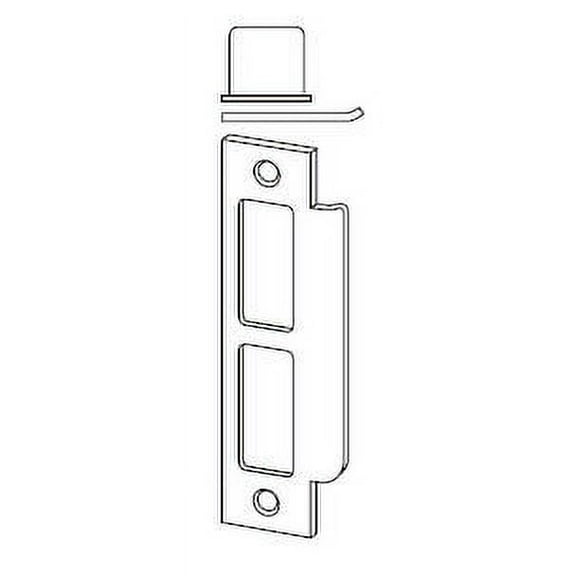 Schlage 10-072 1-1/4" X 4-7/8" Square Corner Strike - Chrome