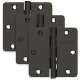thumbnail image 1 of Schlage 1012 Pack Of Three 3.5" X 3.5" Plain Bearing 1/4" Radius Corner Mortise Hinges -, 1 of 1