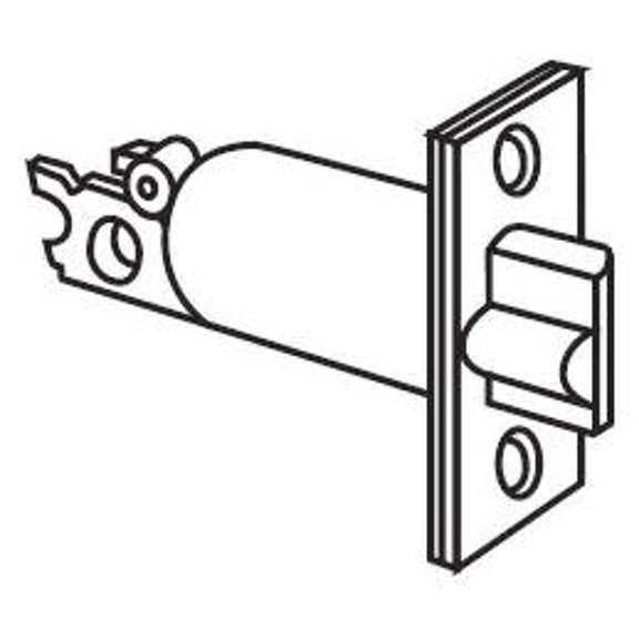 Schlage 12-100-605 Deadbolt Latch with Square Corner, Backset 2-3/8", 605 - Polished Brass, Varies Metal