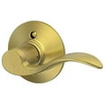 thumbnail image 1 of Schlage Accent Lever Non-Turning Lock in Satin Brass - Right Handed - F170 ACC 608 RH, 1 of 3