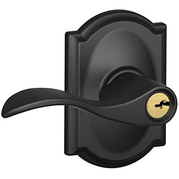 Schlage Accent Lever with Camelot Trim Keyed Entry Lock