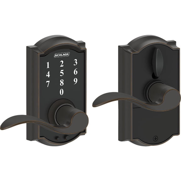 Schlage Aged Bronze Steel Electric Touch Screen Entry Lock