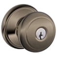 thumbnail image 1 of Schlage F51AAND620 Andover Keyed Entry Door Knob Set - Grey, 1 of 7