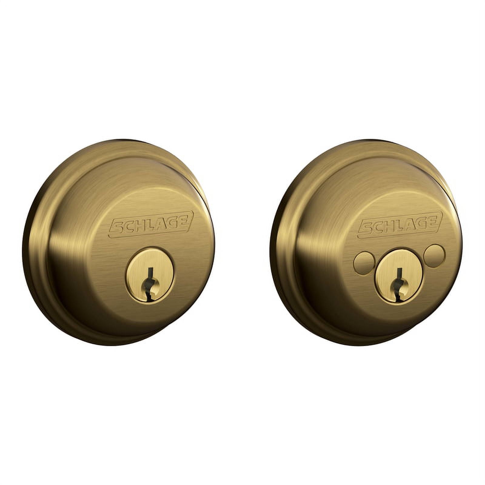 Antique Brass Double Cylinder Deadbolt for Residential Doors