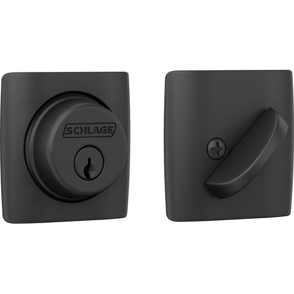 Schlage B60DLT622 Schlage B60 DLT Single Cylinder Keyed Entry Grade 1 Deadbolt with Decorative Dalton Rose from The B Series