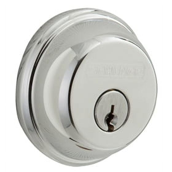 Schlage B60 Single Cylinder Grade 1 Deadbolt from The B-Series, Polished Chrome