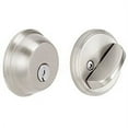 thumbnail image 1 of Schlage B60N 619 Single Cylinder Satin Nickel Deadbolt, 1 of 2
