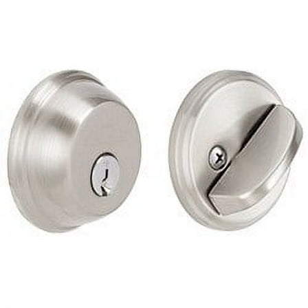 Schlage B60N 619 Single Cylinder Satin Nickel Deadbolt