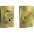 thumbnail image 1 of Schlage B60NCEN608 Single Cylinder Keyed Entry Grade 1 Deadbolt - Brass, 1 of 7